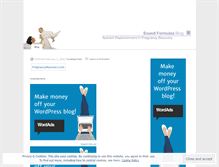 Tablet Screenshot of pregnancyrecovery.wordpress.com