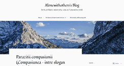 Desktop Screenshot of alonewithothers.wordpress.com
