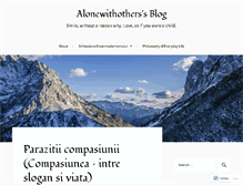 Tablet Screenshot of alonewithothers.wordpress.com