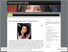 Tablet Screenshot of empowerurpower.wordpress.com