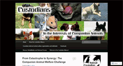 Desktop Screenshot of custodians.wordpress.com