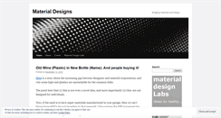 Desktop Screenshot of materialdesigns.wordpress.com