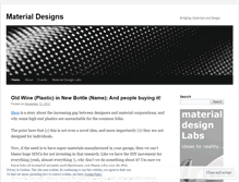Tablet Screenshot of materialdesigns.wordpress.com