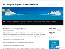 Tablet Screenshot of clubpenguinexpresswebsite.wordpress.com