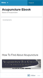 Mobile Screenshot of acupunctureebook.wordpress.com