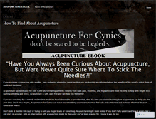 Tablet Screenshot of acupunctureebook.wordpress.com