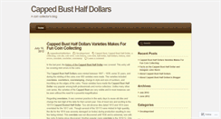 Desktop Screenshot of cappedbusthalfdollars.wordpress.com
