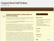 Tablet Screenshot of cappedbusthalfdollars.wordpress.com