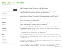 Tablet Screenshot of ghanaiansabroadtovote.wordpress.com