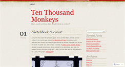 Desktop Screenshot of 10kmonkeys.wordpress.com