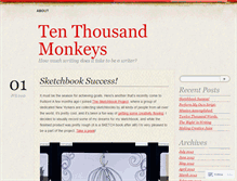 Tablet Screenshot of 10kmonkeys.wordpress.com