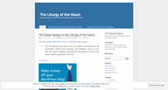 Desktop Screenshot of liturgyhours.wordpress.com