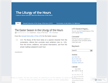 Tablet Screenshot of liturgyhours.wordpress.com