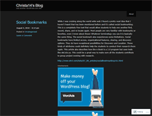 Tablet Screenshot of christa14.wordpress.com