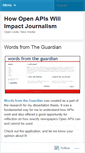 Mobile Screenshot of journalismapi.wordpress.com