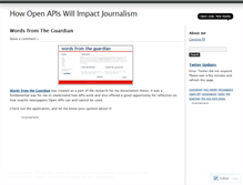 Tablet Screenshot of journalismapi.wordpress.com