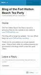 Mobile Screenshot of fwbteaparty.wordpress.com