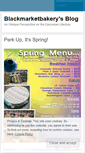 Mobile Screenshot of blackmarketbakery.wordpress.com