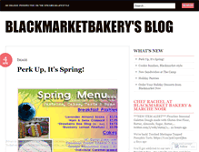 Tablet Screenshot of blackmarketbakery.wordpress.com