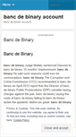Mobile Screenshot of boards.bancdebinaryaccount.wordpress.com
