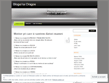 Tablet Screenshot of dragosm.wordpress.com