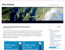 Tablet Screenshot of clivechibule.wordpress.com