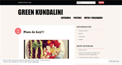 Desktop Screenshot of greenkundalini.wordpress.com