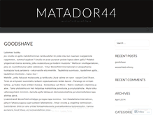 Tablet Screenshot of matador44.wordpress.com