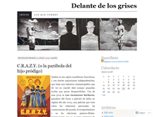 Tablet Screenshot of delantedelosgrises.wordpress.com