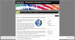 Desktop Screenshot of metalgeek.wordpress.com