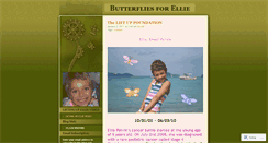 Desktop Screenshot of butterfliesforellie.wordpress.com