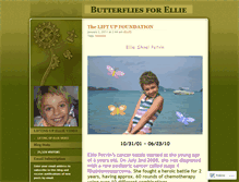 Tablet Screenshot of butterfliesforellie.wordpress.com