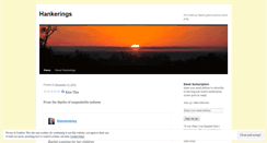 Desktop Screenshot of hankerings.wordpress.com