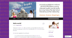 Desktop Screenshot of amandaanddeepak.wordpress.com