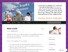 Tablet Screenshot of amandaanddeepak.wordpress.com