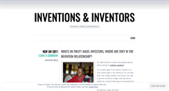 Desktop Screenshot of inventionsandinventors.wordpress.com