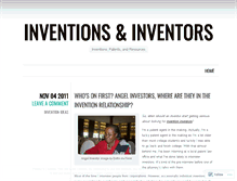 Tablet Screenshot of inventionsandinventors.wordpress.com