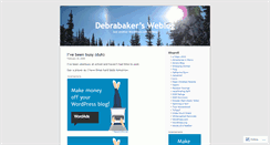 Desktop Screenshot of debrabaker.wordpress.com