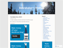 Tablet Screenshot of debrabaker.wordpress.com