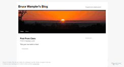Desktop Screenshot of brucewampler.wordpress.com