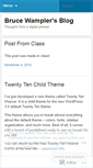 Mobile Screenshot of brucewampler.wordpress.com