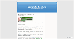 Desktop Screenshot of completesexlife.wordpress.com