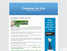 Tablet Screenshot of completesexlife.wordpress.com