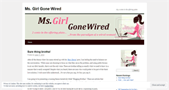 Desktop Screenshot of msgirlgonewired.wordpress.com