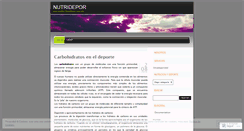 Desktop Screenshot of nutridepor.wordpress.com