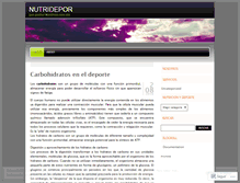 Tablet Screenshot of nutridepor.wordpress.com