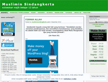 Tablet Screenshot of musliminsindangkerta.wordpress.com