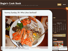 Tablet Screenshot of bogiescookbook.wordpress.com