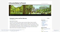 Desktop Screenshot of itsoundsbetterinfrench.wordpress.com