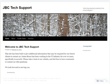 Tablet Screenshot of jbctechsupport.wordpress.com